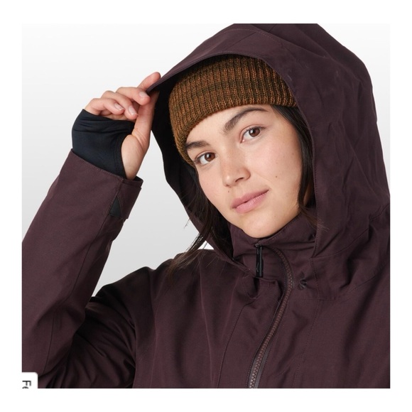 NWOT Volcom Iris 3 in 1 Gore Snowboard Ski Jacket in Dark Burgundy  Size Small - Picture 9 of 16
